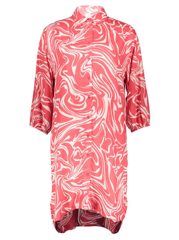 Kaffe Kleid in Pink/ Weiß