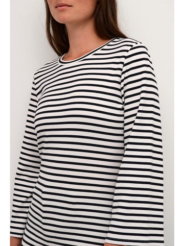 Kaffe Longsleeve "Liddy" zwart/wit