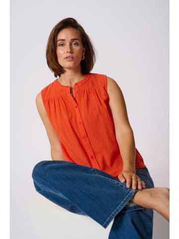Kaffe Blusentop in Orange