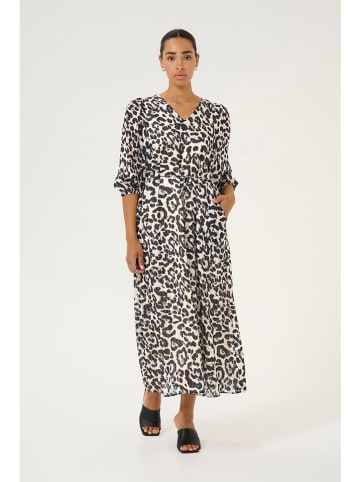 Kaffe Kleid "Sepia" in Creme/ Schwarz
