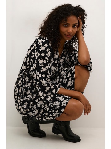 Kaffe Jurk "Amber" wit/zwart