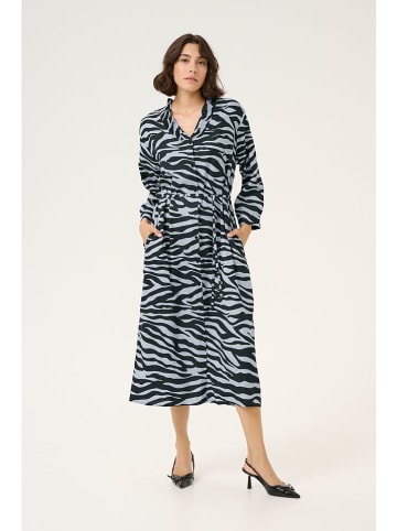 Kaffe Kleid "Olga" in Schwarz/ Grau