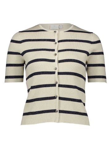 Kaffe Cardigan in Creme/ Schwarz