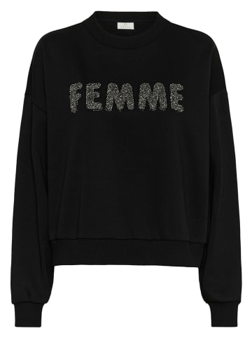 Kaffe Sweatshirt in Schwarz