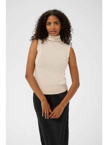 Kaffe Rollkragenpullunder in Creme