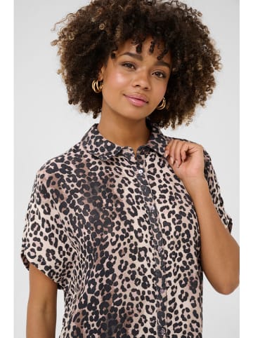 CULTURE Jurk lichtbruin/zwart