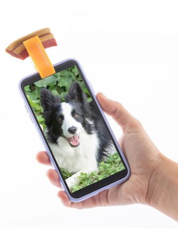 InnovaGoods Smartphone-opzet voor huisdier-selfies oranje - (B)8 x (H)2 x (D)12 cm