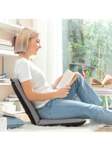 InnovaGoods Verstelbare vloerzitting grijs/zwart