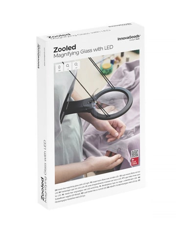 InnovaGoods Loep met ledlampje zwart - (H)23 x Ø 13,5 cm