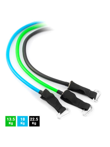 InnovaGoods 7-częściowy zestaw gum oporowych z akcesoriami