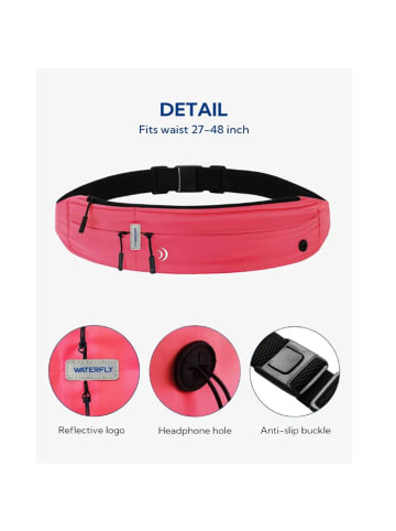 InnovaGoods Sport-Gürteltasche "Running 3.0" in Rot - 1 l