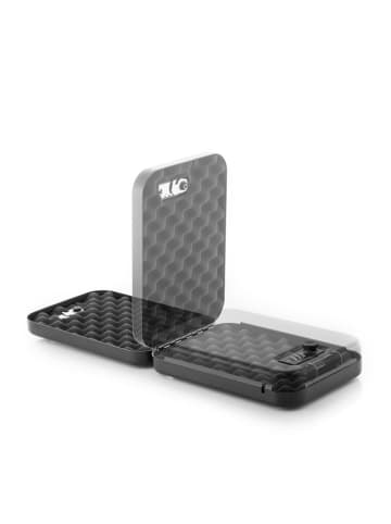 InnovaGoods Tragbarer Safe in Schwarz - (L)24,5 x (B)16,5 cm