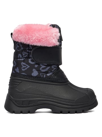 DeeZee Winterstiefel in Schwarz/ Dunkelblau/ Pink