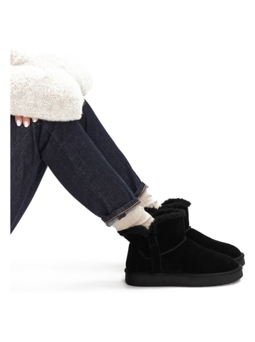 Lasocki Leder-Winterboots in Schwarz