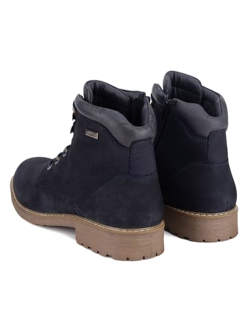 Lasocki Leder-Boots in Dunkelblau