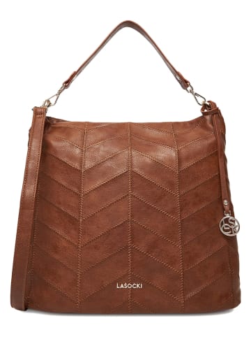 Lasocki Henkeltasche in Hellbraun - (B)33 x (H)31 x (T)14 cm