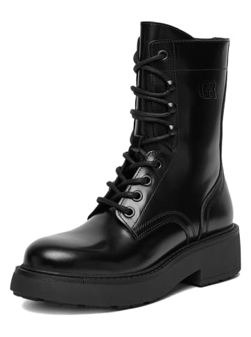 Gino Rossi Leder-Boots in Schwarz