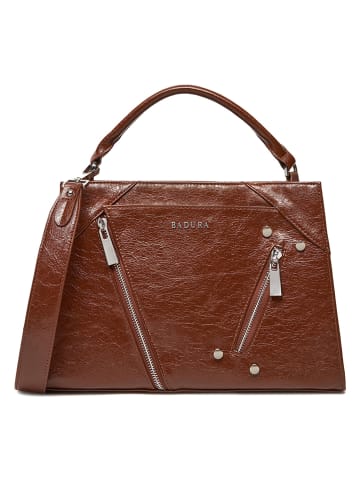 Badura Handtas lichtbruin - (B)30 x (H)21,5 x (D)12 cm