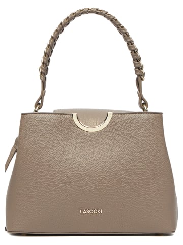 Lasocki Handtas beige/grijs - (B)30,5 x (H)22 x (D)12,5 cm