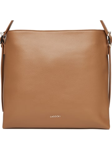 Lasocki Schultertasche in Hellbraun - (B)36 x (H)33 x (T)15 cm