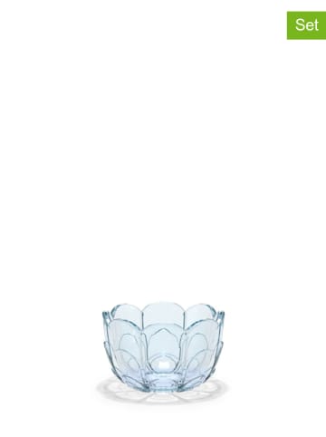 Holme Gaard 2er-Set: Teelichthalter in Hellblau - Ø 7 cm