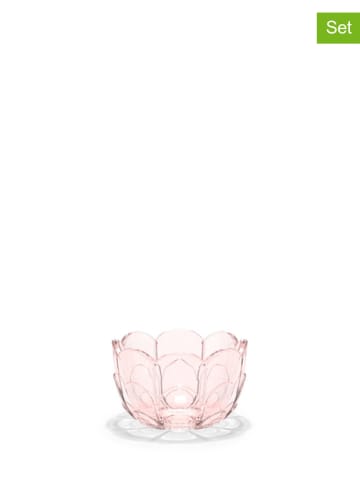 Holme Gaard 2-delige set: theelichthouders lichtroze - Ø 7 cm