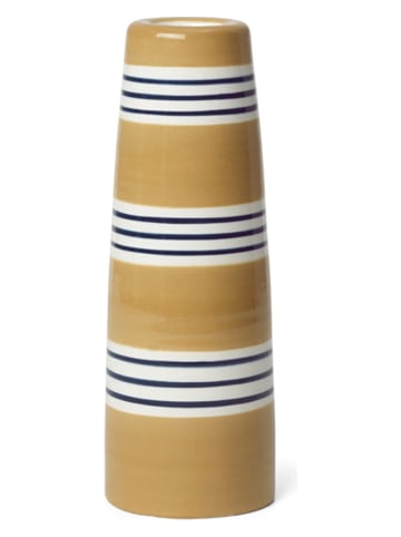 Kähler Świecznik "Omaggio Nuovo" w kolorze musztardowym - wys. 16 cm