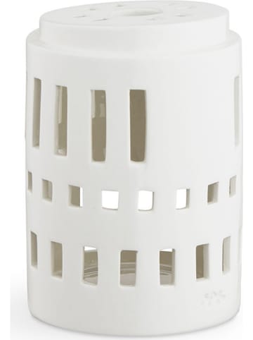 Kähler Theelichthouder "Urbania Little tower" wit - (H)11,5 x Ø 8 cm