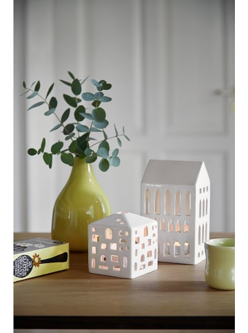 Kähler Theelichthouder "Urbania Church" wit - (B)10 x (H)18 cm