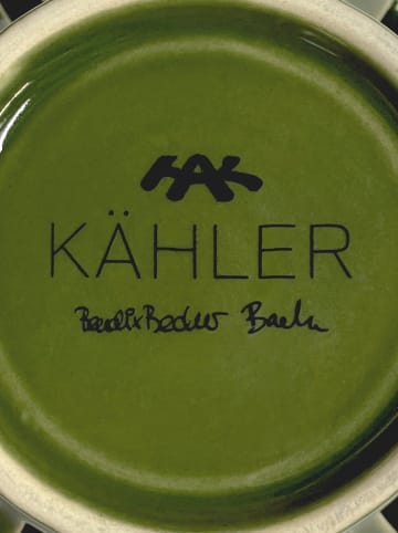 Kähler Theelichthouder "Orangery" groen - (H)7,5 x Ø 9,5 cm