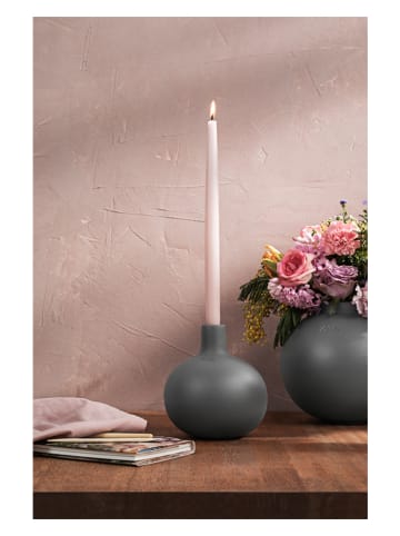 Kähler Kerzenhalter "Globo" in Grau - (H)16,5 x Ø 15 cm