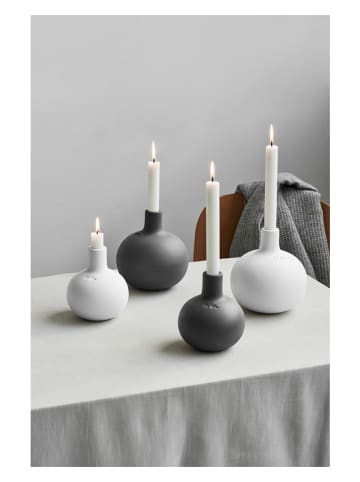 Kähler Kerzenhalter "Globo" in Weiß - (H)13,5 x Ø 12 cm