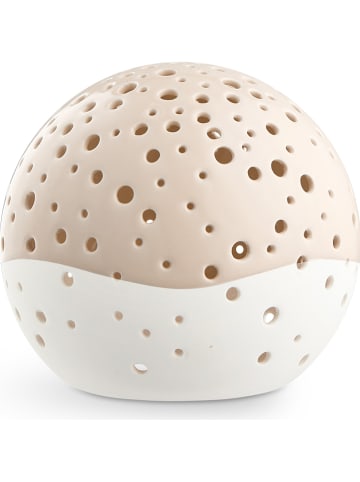 Kähler Teelichthalter "Nobili" in Beige - Ø 14 cm