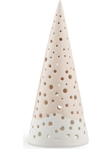 Kähler Teelichthalter "Nobili" in Beige - (H)19 cm