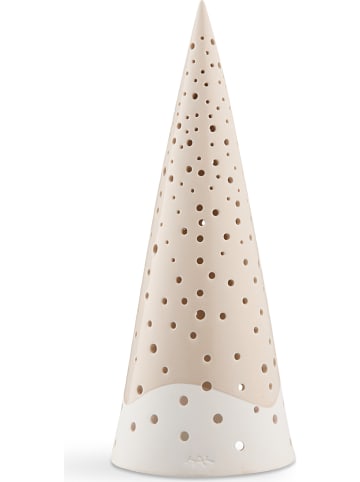 Kähler Teelichthalter "Nobili" in Beige - (H)30 cm