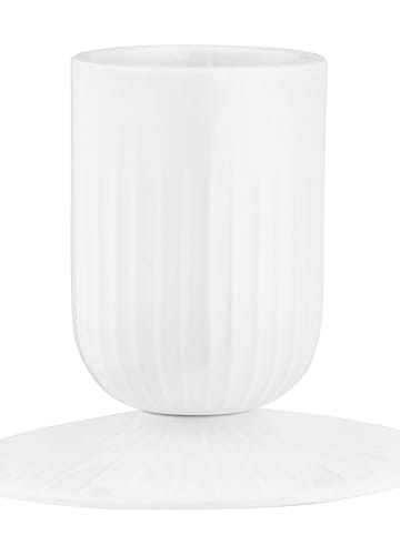 Kähler Kerzenhalter "Hammershøi" in Weiß - Ø 5 cm