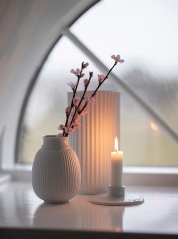 LYNGBY Vase "Curve" in Weiß - (H)13 cm