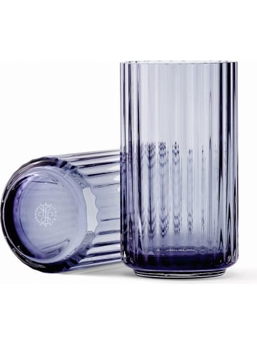 LYNGBY Wazon "Lyngby" w kolorze niebieskim - wys. 12,5 cm