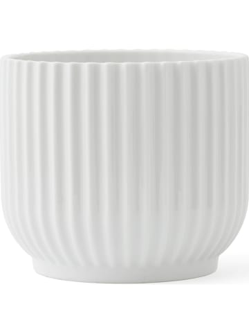 LYNGBY Doniczka w kolorze białym - wys. 10,5 cm