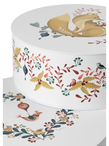 Rosendahl 2er-Set: Aufbewarungsdosen ''Cottage'' in Weiß/ Bunt