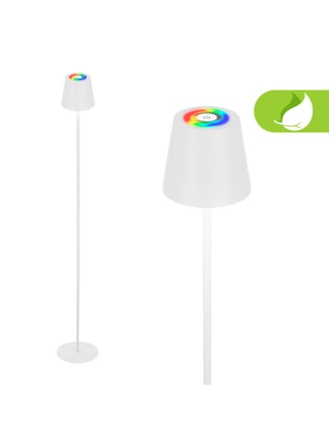 Briloner RGB-LED-Standleuchte in Weiß - EEK G (A bis G)