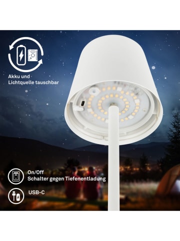Briloner RGB-LED-Standleuchte in Weiß - EEK G (A bis G)