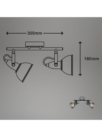 Briloner Lampa sufitowa w kolorze srebrnym - szer. 30,5 cm