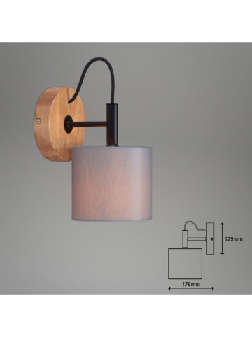 Briloner Wandlamp lichtbruin/grijs - (B)17,8 cm