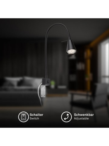 Briloner LED-Bettleuchte in Schwarz - EEK G (A bis G)