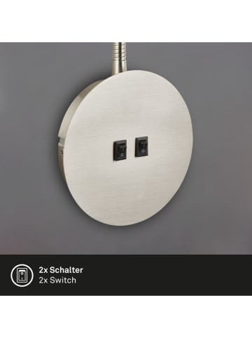 Briloner Wandlamp zilverkleurig - (H)39 cm