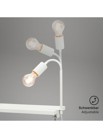 Briloner Lampa w kolorze białym z klamrą - wys. 32,5 cm