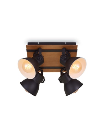 Briloner Deckenleuchte in Braun/ Schwarz - (B)38 x (H)38 x (T)21 cm 