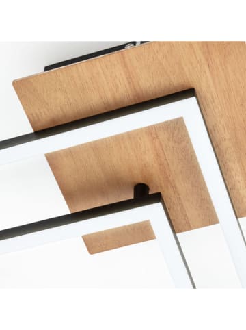 Briloner LED-Deckenleuchte in Hellbraun/ Schwarz - EEK G (A - bis G)