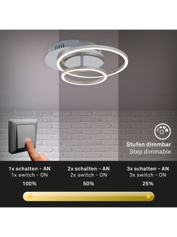 Briloner Lampa sufitowa LED w kolorze srebrnym - KEE F (A do G)
